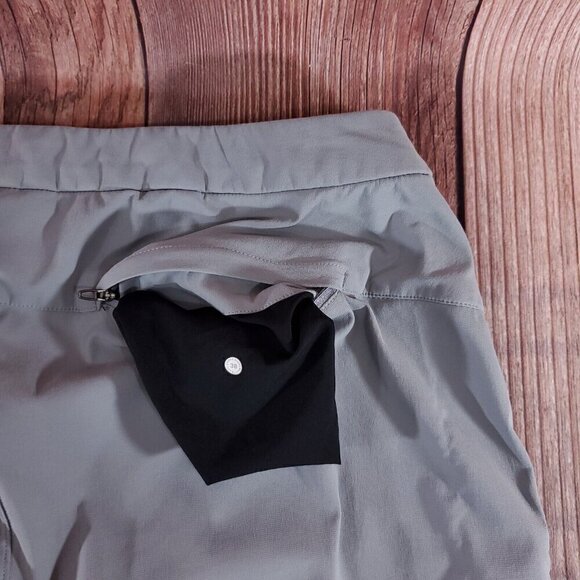 Lululemon Mens Size 38X29 Relaxed Fit Belted Stretch Pant Chino Rhino Grey - Picture 10 of 13